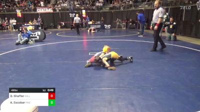 46 lbs Round Of 32 - Dominic Shaffer, Hollidaysburg vs Andre Escobar, Pine-Richland