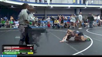 110 lbs Round 2 (8 Team) - Jackson Crowder, Team Nauman vs Jacob De La Torre, Virginia Team Predator