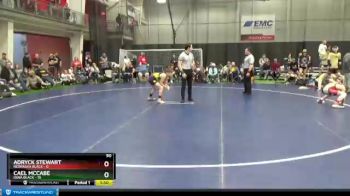 90 lbs Round 4 (6 Team) - Cael McCabe, Iowa Black vs Adryck Stewart, Nebraska Black