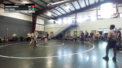 115 lbs 3rd Place - Loriana Fontan, Pennsburg vs Zoey Diedel, Lehighton