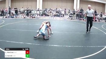 53 lbs Consolation - Lucina Martinez, Scotsmen WC vs Aurora Harrell, Lawc