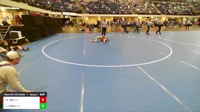 Boys 3rd-4th Grade - 53 3rd Place Match - Liam Miller, Sebolt Wrestling Academy vs Graysen Bell, DC Elite Wrestling