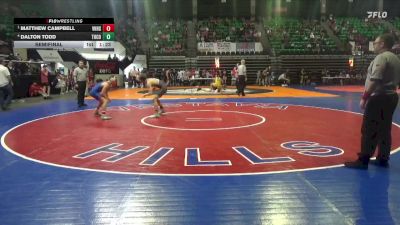 7A 113 lbs Semifinal - Matthew Campbell, Vestavia Hills vs Dalton Todd, Tuscaloosa County