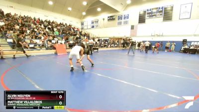 132 lbs Cons. Round 2 - Alvin Nguyen, OC RTC/Fountain Valley HS vs Matthew Villalobos, Downey Highschool Wrestling