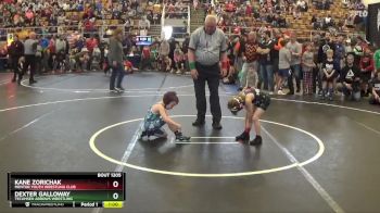 50 lbs Champ. Round 1 - Kane Zorichak, Mentor Youth Wrestling Club vs Dexter Galloway, Tecumseh Arrows Wrestling