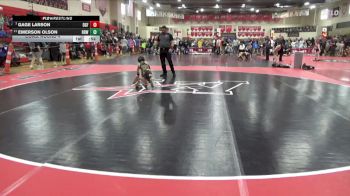 55 lbs Cons. Round 4 - Gage Larson, DGF vs Emerson Olson, Rum River Wrestling