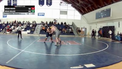 285 lbs Cons. Round 3 - Brad Miller, St. Vincent College vs Brian White, Thiel College
