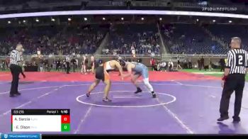 D3-215 lbs Semifinal - Eddie Olson, Richmond vs Adam Garcia, Alma