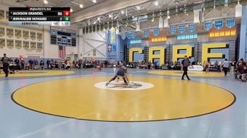 144 lbs Semifinal - Jackson Grandel, Delaware Military Academy vs Jerusalem Howard, Lake Forest H S