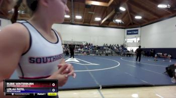 110 lbs Cons. Semi - Leilah Patel, Menlo College vs Rubie Winterburn, Southwestern Oregon CC