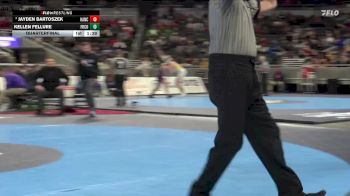 215 lbs Quarterfinal - Jayden Bartoszek, Hanover Central vs Kellen Fellure, Franklin Community