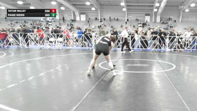 132 lbs Rr Rnd 3 - Tatum Millet, CKWA - HSG vs Paige Weiss, Duro Wrestling Club - HSG