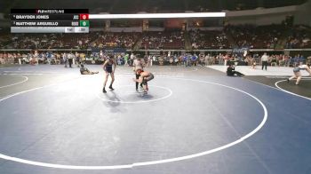 D 3 106 lbs Cons. Round 3 - Matthew Arguello, Rosepine vs Brayden Jones, John Curtis Christian