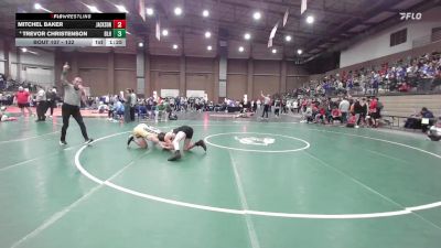 132 lbs Champ. Round 1 - Mitchel Baker, Jackson vs Trevor Christenson, Basehor-Linwood