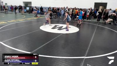 119 lbs Final - Alexis Mitchell, Pioneer Grappling Academy vs Jewely Weber, Valdez Youth Wrestling Club Inc.