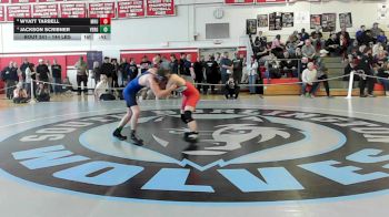 144 lbs Consolation - Wyatt Tarbell, Mill River vs Jackson Scribner, Vergennes