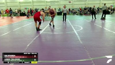 190-215 lbs Round 3 - Ian Roorda, Modern Warrior Wrestling Club vs Linkin Callahan, Glasgow Wrestling Academy