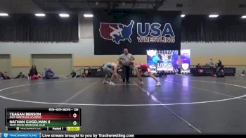 126 lbs Champ. Round 2 - Teagan Benson, MWC Wrestling Academy vs Nathan Gugelman Ii, Team Idaho Wrestling Club