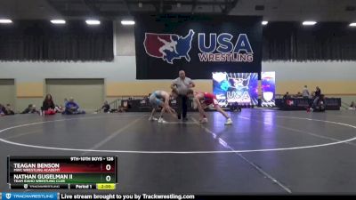 126 lbs Champ. Round 2 - Teagan Benson, MWC Wrestling Academy vs Nathan Gugelman Ii, Team Idaho Wrestling Club