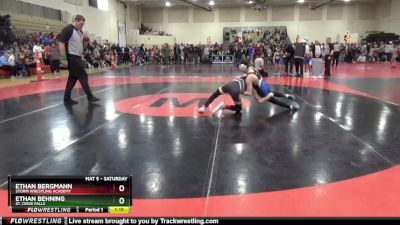 110 lbs Semifinal - Ethan Bergmann, Storm Wrestling Academy vs Ethan Behning, St. Croix Falls