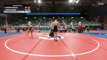4A-190 lbs Champ. Round 1 - Charles McColl, Cheyenne South vs Logan Bauers, Green River