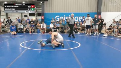 148 lbs Rr Rnd 4 - Austin Gyorkos, Michigan Premier Blue - BHS vs Bentley Sly, NC United - BHS