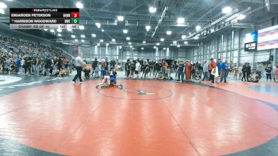 84 lbs Champ. Rd Of 16 - Emjaroen Peterson, HotShots Wrestling vs Harrison Woodward, Bearcat Wrestling Club