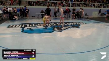 132 lbs Round 1 - Bohdan Porter, Avalanche Wrestling Association vs Mason Wenger, Interior Grappling Academy