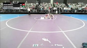 119-I lbs Round Of 64 - Lucas Gingrich, Centurion vs Lucian Strybuc, Saucon Valley Middle School