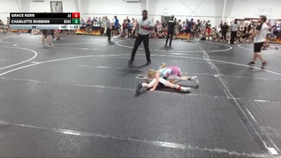 64 lbs Round 3 (4 Team) - Charlotte Robbins, Backyard Bullies Wrestling Club vs Grace Kerr, AR-15