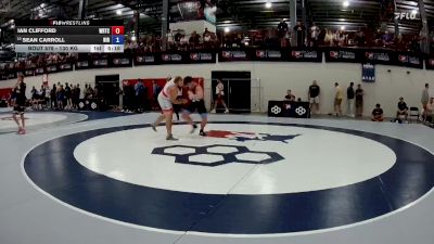 130 kg Champ. Round 2 - Ian Clifford, Warrior Regional Training Center vs Sean Carroll, Northern Illinois RTC