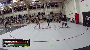 174 lbs Champ. Round 1 - Riley Smucker, Life University vs Josh Mojica-Smith, Montreat College