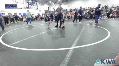 52 lbs Quarterfinal - Wyatt Adkisson, Team Nomad vs Raiden Newell, Lone Grove Takedown Club