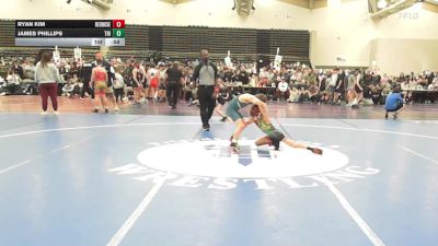 62 lbs Rr Rnd 1 - Ryan Kim, RedNose Wrestling School - K3 vs James Phillips, Triumph Trained K3