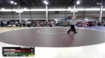 115 lbs Cons. Round 2 - Geoff Wingo, New Plymouth Middle School vs Jason Lewis, Fruitland Middle School