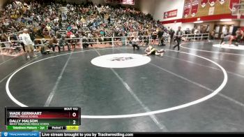 132 lbs Champ. Round 1 - Dally Malsom, Rocky Mountain Middle School vs Wade Gernhart, Powell Middle School