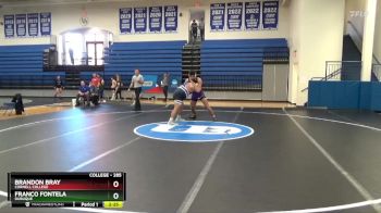 285 lbs 1st Place Match - Franco Fontela, Dubuque vs Brandon Bray, Cornell College