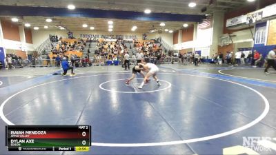 106 lbs Cons. Round 4 - Dylan Axe, Edison vs Isaiah Mendoza, Apple Valley