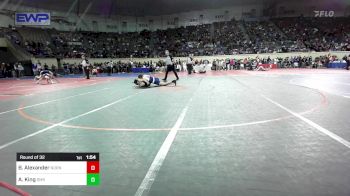 161 lbs Round Of 32 - Bronson Alexander, Norman North vs Aymon King, Shawnee Middle School