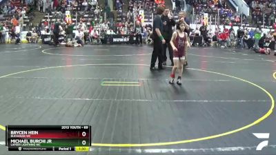 69 lbs Cons. Round 2 - Brycen Hein, Buchanan WC vs Michael Burchi Jr, Lapeer Lightning WC