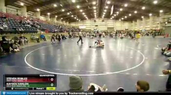 100 lbs Quarters & Wb (16 Team) - Kayden Hanlon, Gold Rush Wrestling vs STEVEN ROBLES, West Coast Riders