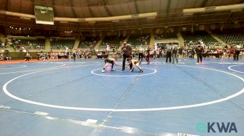 73 lbs 2nd Place - Bentley Grigg, Tulsa Blue T Panthers vs Easton Pollard, Piedmont