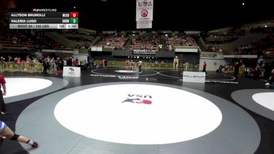 130 lbs Champ. Rd Of 16 - Valeria Lugo, Ukiah High School Wrestling vs Allyson Brunolli, Martin Luther King High School Wrestling
