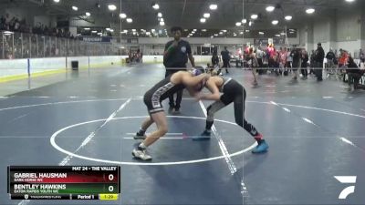 100 lbs Quarterfinal - Gabriel Hausman, Dark Horse WC vs Bentley Hawkins, Eaton Rapids Youth WC