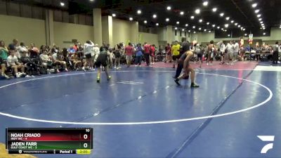 126 lbs Quarters & 3rd Wb (32 Team) - Jaden Farr, Gulf Coast WC vs Noah Criado, Indy WC