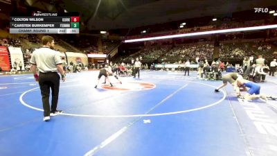 132 Class 4 lbs Champ. Round 1 - Kade King, Jackson vs Magnus Hoenshell, Park Hill South