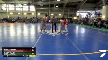 184 lbs Champ. Round 1 - Casey Allen, Springfield College vs David Gibson, Worcester Polytechnic Institute