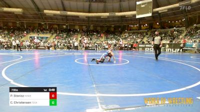 73 lbs Consi Of 32 #2 - Parker Stanisz, Howe Wrestling School vs Cord Christensen, Texas Elite