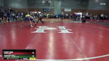 157 lbs Quarterfinal - Cody Kirk, Unattached vs Easton Hull, Wisconsin - Stevens Point