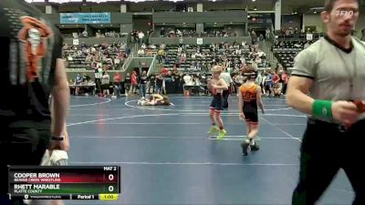 70 lbs Quarterfinal - Cooper Brown, Beaver Creek Wrestling vs Rhett Marable, PLATTE COUNTY